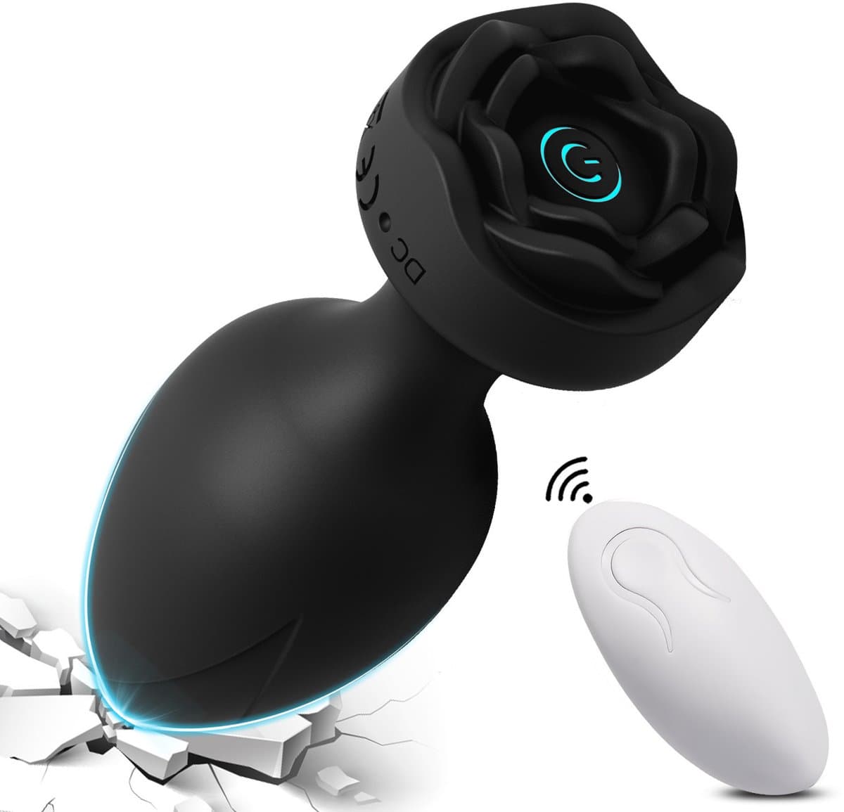 Daity Anal Plug Vibrator – Vibrerende Butt Plug met Afstandsbediening, 10 Modi – Prostaat Massager & Seksspeeltje voor Mannen, Vrouwen en Stellen – Zwart — afbeelding 1