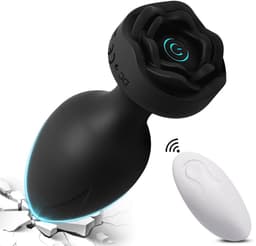 Daity Anal Plug Vibrator – Vibrerende Butt Plug met Afstandsbediening, 10 Modi – Prostaat Massager & Seksspeeltje voor Mannen, Vrouwen en Stellen – Zwart — thumbnail 1