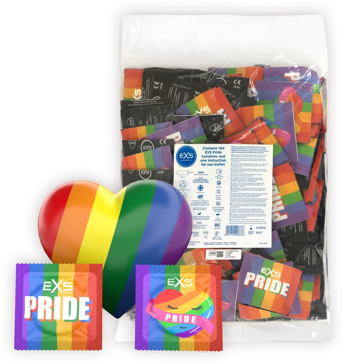 EXS Pride condooms - 144 stuks (grootverpakking) — afbeelding 1