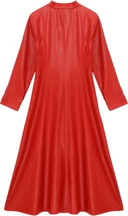 Lange Lak Trenchcoat voor Dames en Heren - Sexy PVC Leren Lange Jas met Ritssluiting voor Clubwear & Disco — thumbnail 3