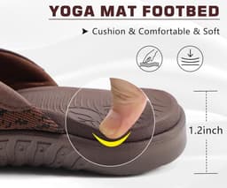 Comfortabele Heren Slippers met Stevige Voetbed en Buigondersteuning voor Strand en Douche — thumbnail 6
