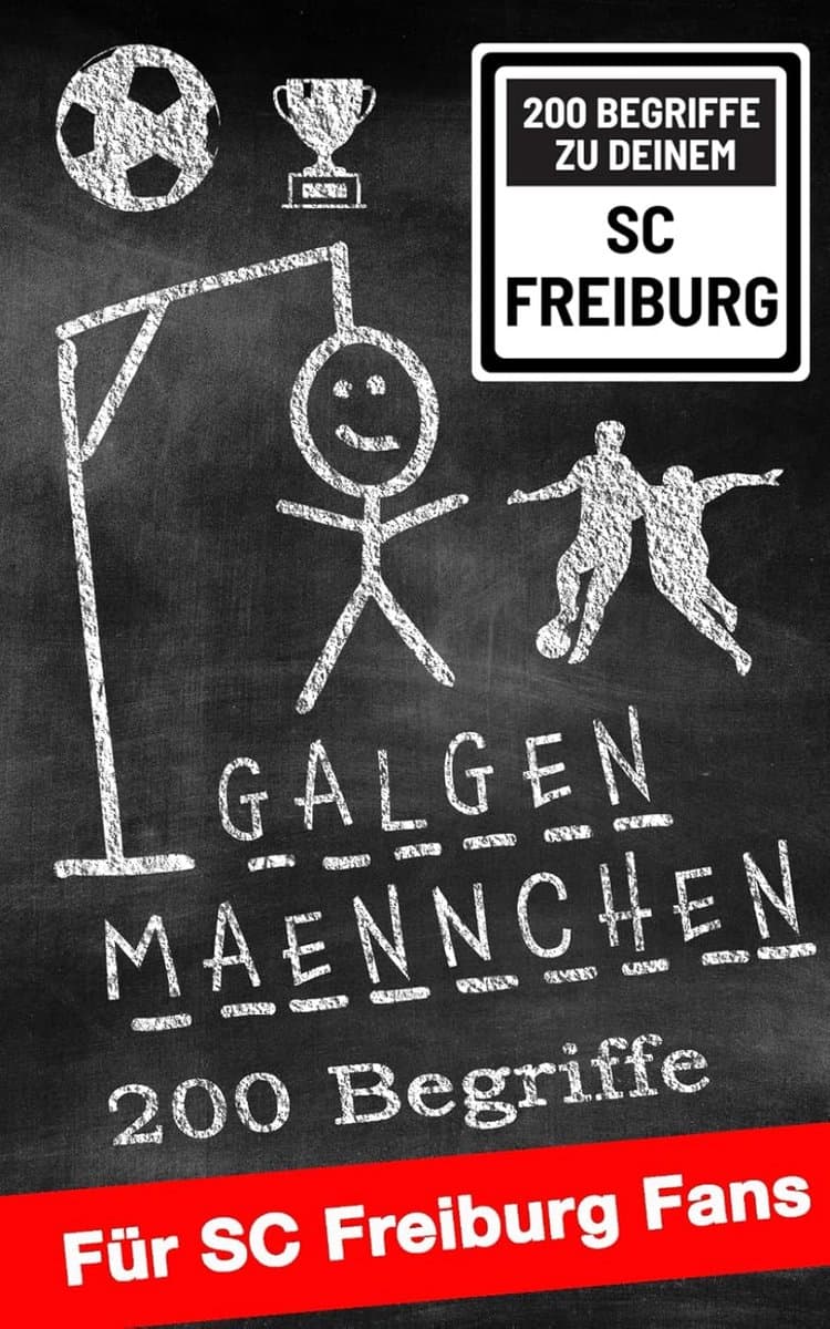 Galgenmännchen Partyspiel – 200 Begriffe für Fans – ideal für zu Hause & unterwegs, 2+ spelers, 10+ jaren — afbeelding 1