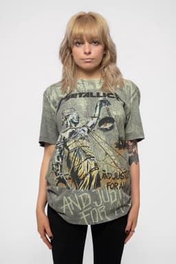 Metallica T-Shirt voor Mannen - Grijs Neon Design — thumbnail 5