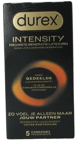 Durex Intensity Condooms - 5 Stuks - Nieuwste generatie ultradunne, latexvrije condooms – Gedeelde lichaamswarmte — thumbnail 10