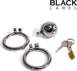 Black Label - The Knob Dome Chastity Cage - Verwijderbare sound — thumbnail 2