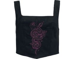 Killstar Withered Garden - Snakeheart Corset Dames Korset - zwart/paars - XXL