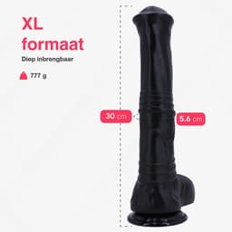 Jespro Fantasy dildo 30cm - Flexibel met zuignap - Monster - Cock - Extreme - BPA vrij — thumbnail 5