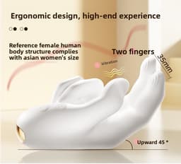 G spot Vinger Vibrator met Licht 10 Standen USB Oplaadbaar Waterdicht Clitoris Stimulator Compact Stil Massage Apparaat — thumbnail 3