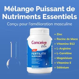 Conceive Plus Bundel Vruchtbaarheid Ondersteuning voor Mannen 60 Capsules + Vruchtbaarheid Glijmiddel 75 ml — thumbnail 5