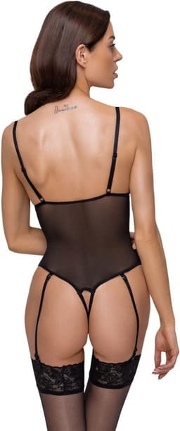 Cottelli Collection – Kruisloze Body – Zwart – L — thumbnail 4