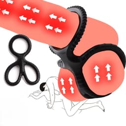 Homivae - Cockring met Ballenspreider – 2-in-1 Penisring & Scrotum Ring – Vertraagd Klaarkomen — thumbnail 2