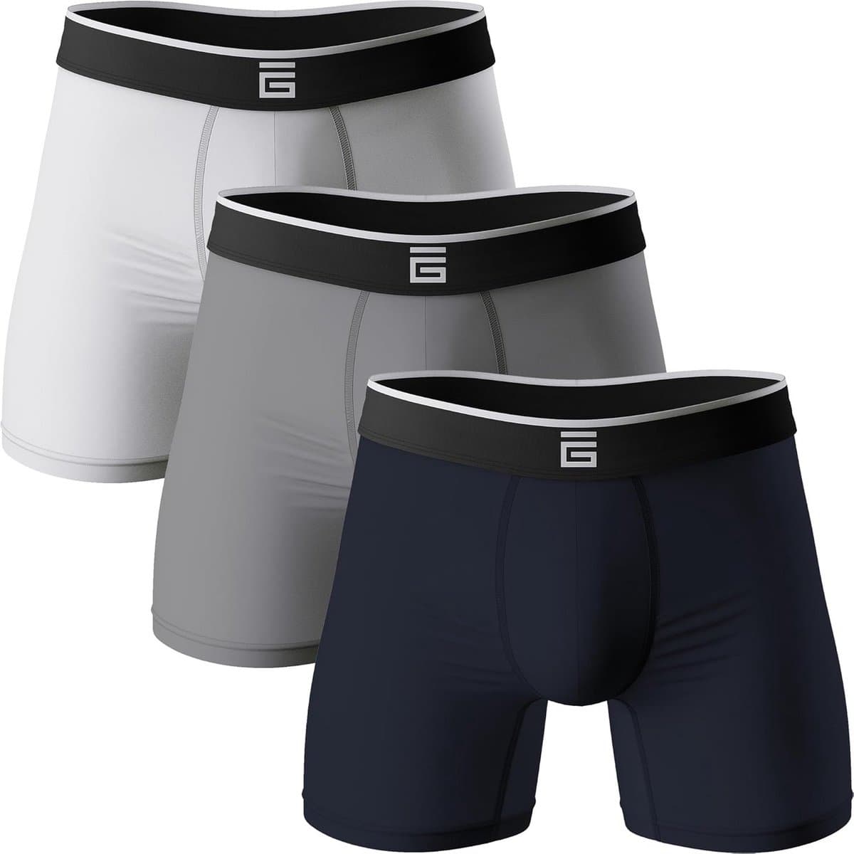 Bamboe Boxershorts Heren, Voordelige Boxers met Vochtafvoerende Technologie, Losse Pasvorm voor Dagelijks Draagcomfort — afbeelding 1