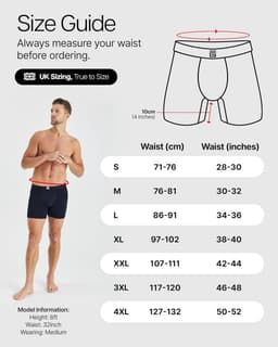 Bamboe Boxershorts Heren, Voordelige Boxers met Vochtafvoerende Technologie, Losse Pasvorm voor Dagelijks Draagcomfort — thumbnail 4