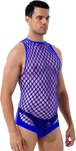 Transparante Heren Bodysuit Erotische Nachtkleding Onderhemd — thumbnail 4