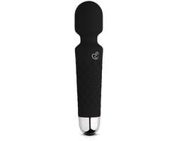 EasyToys - Mini Wand Vibrator - Wandvibrator - Ook voor Massages - Oplaadbaar - Waterproof - Wand Vibrator - Vibrator - Vibrators voor Vrouwen - Sex Toys voor Vrouwen - Vibrators - Zwart