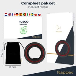 Cockring Siliconen - Nappex™ Fuego Penisring 3 Maten voor Perfecte Fit [Discreet Verzonden] - Sex Toys voor Mannen en Koppels - BDSM - Rekbare Ballstretcher - Penis Sleeve - Kamasutra - Seksspeeltjes Zelf Aftrekken - Erotiek — thumbnail 11