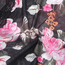Zeloria Sexy Mesh Nachtjurk met Bloemenprint en Split – Transparante Lingerie Jurk met Kant en Slip – Verleidelijke Nightgown Dames – M — thumbnail 14