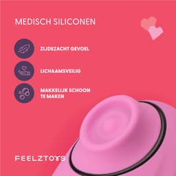Vibrators voor Vrouwen - Erotiek - Luchtdruk - Tapping Toy - Watervast - Oplaadbaar - Seksspeeltjes - Clitoris Stimulator - Roze- FeelzToys - FemmeGasm Tapp 2 — thumbnail 3