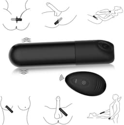 WINYI Rick remote control Bullet vibrator - klein - met afstandbediening - 10 m bereik - oplaadbaar - waterdicht - zwart — thumbnail 5