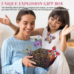 Verrassingsgeschenkdoos - vlinders - doe-het-zelf explosiebox - klein - verjaardagscadeau voor vrienden en familie - creatieve gift box — thumbnail 3