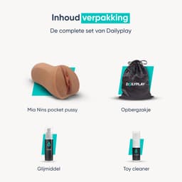 DailyPlay Pocket Pussy Pornstar Mia Nins – Masturbator met Kont en Kunst Vagina voor Man – Sex Toys Mannen en Koppels – Nep Kut — thumbnail 8