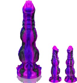 JustFun Fantasy Dildo - 30 CM - Met Zuignap - Sex Toys voor Mannen & Vrouwen - Monster Anal Plug XXL - Paars — thumbnail 2