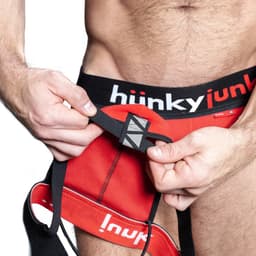 Oxjok Hunker - Comfy Pouch Slider Jockstrap - Red Hot XL — thumbnail 3