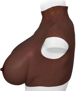 XX-DreamToys - Ultra Realistische Bodysuit - Drag - Bovenlijf Met Borsten - Bruin L — thumbnail 6