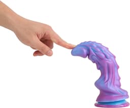 Banoch | Dildo fantasy Dragon | blauw / paars | siliconen met zuignap | Monster creature — thumbnail 4