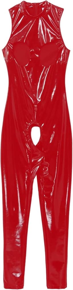 Latex catsuit dames met open borst en kruis — thumbnail 3