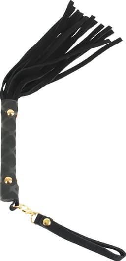 Banoch | Flogger klein zwart | imitatie suede zweep | zacht | 30 cm | BDSM — thumbnail 5