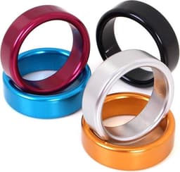 Kiotos - Aluminium Lichtgewicht Cockring - Blauw 50 mm — thumbnail 5