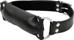 Banoch - Bit gag soft straight black - bitgag van imitatieleer zwart - bdsm — thumbnail 9