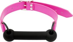 Banoch - mondknevel recht siliconen - roze bit gag - bondage — thumbnail 6