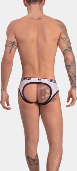 Barcode Berlin Maxime Backless Brief White - MAAT L - Erotisch Heren Ondergoed - Slip voor Man - Sexy mannen Slip — thumbnail 4