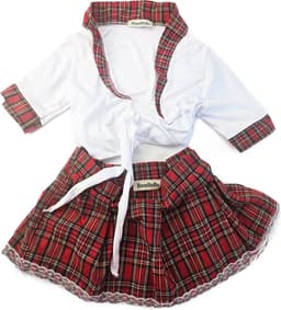 BamBella ® Sexy erotische uniform - Maat S/M - Schoolmeisje Rollenspel kleding outfit dames — thumbnail 5