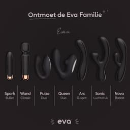 Eva® Arc - Gebogen Design Vibrator - Intense Clitoris & G-spot Stimulator - Spannende Luisterverhalen - Vibrators voor Vrouwen & Koppels - Stijlvolle Dildo - Premium Sex Toys voor Vrouwen - Cadeau voor vrouw - Obsidian Black — thumbnail 13