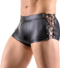 Boxer-Latex-Heren-Opwindend-Touwtjes-Rits-Erotisch-Zwart-Goedkoop — thumbnail 2