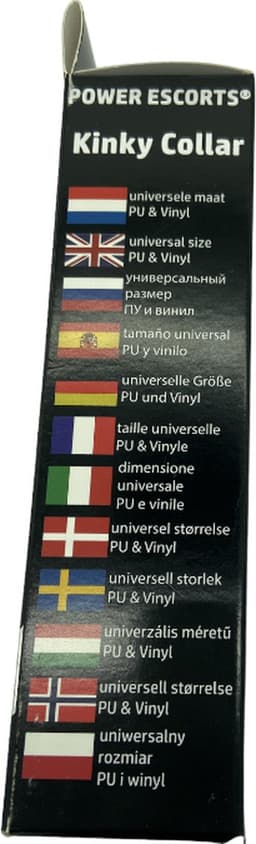 Power Escorts Fetish Power Kinky Collar - BDSM Halsband - Verstelbaar - Zwart - BR94 — thumbnail 2
