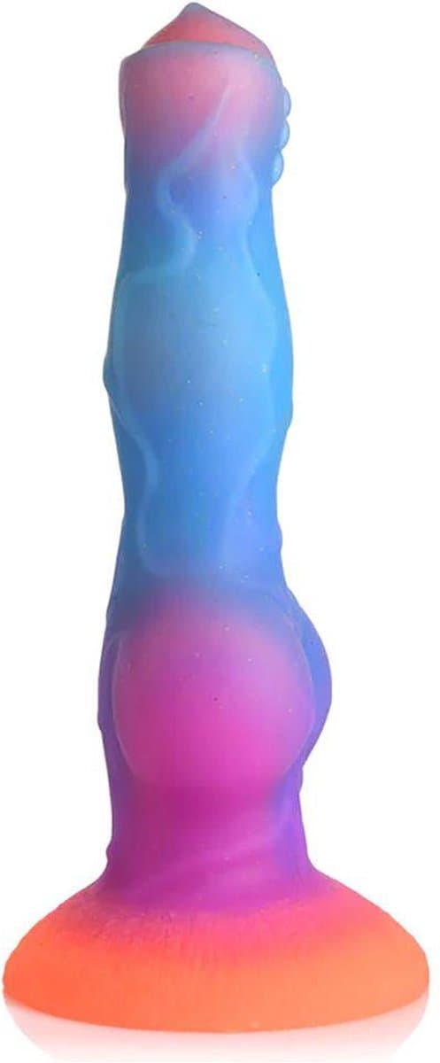 XR Brands Glow-in-the-dark Siliconen Alien Dildo — afbeelding 1