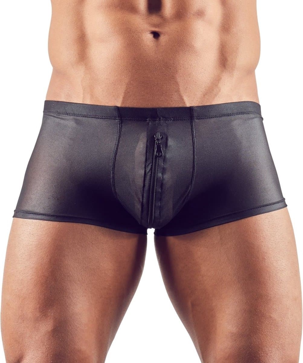 Mannenboxer Met Rits - Zwart, XL — afbeelding 1