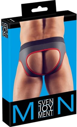 Slip Met Open Achterkant - Zwart/Rood — thumbnail 5