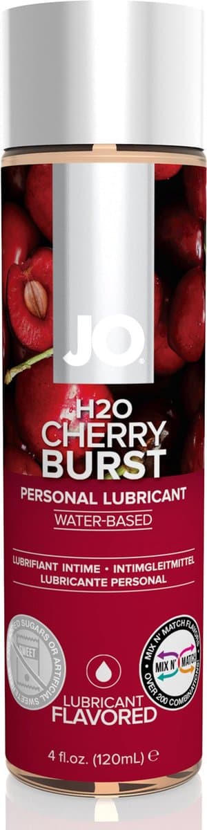 System JO – H2O Glijmiddel – Cherry Burst 120 ml — afbeelding 1