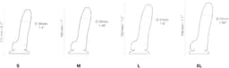 Strap-On-Me - Soft Realistic - Dildo met Zuignap - Zwart - Maat M — thumbnail 3