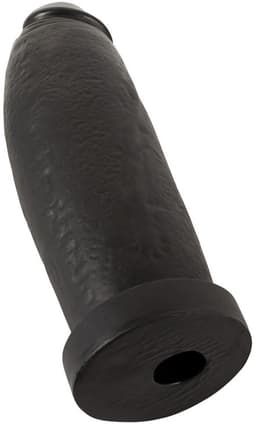 Extreem Grote Zwarte Dildo De Giant- Gigantische Dikke Zwarte Dildo - Grote Dildo 30 Cm Lang - Doorsnede 9.1 cm — thumbnail 5