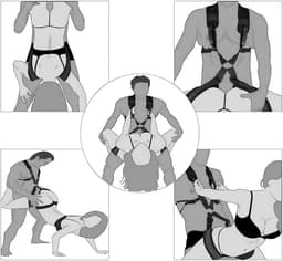 Sex Schommel - Sex Swing Extra Stevig – Seksschommel – Seksspeeltjes voor Koppel – Seks Schommel BDSM – Erotiek Toys - Sex Sling – Love Swing – Discreet Verpakt – Zwart — thumbnail 2