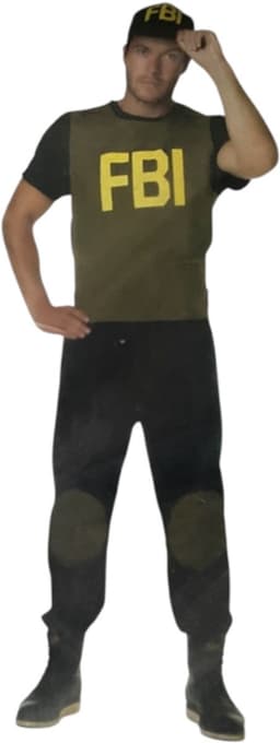 Verleidelijke FBI Roleplay Outfit – Shirt, Broek & Pet – Maat Large — thumbnail 2