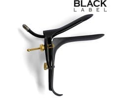Black Label - Cusco Speculum met glijmiddel-slangetje - Zwart/Goud