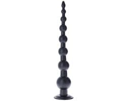 Lusty XXL Buttplug StereoLite - Anal Beads - 58.5 x 9 cm - Mega Anaal Plug - Voor Gevorderden - Anaalkralen - Met Zuignap - Van PVC - Zwart — thumbnail 2