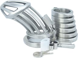 BON4MXL Extra Large High Quality Male Stainless Steel Chastity Cage Extra Grote Roestvrijstalen Peniskooi — thumbnail 8